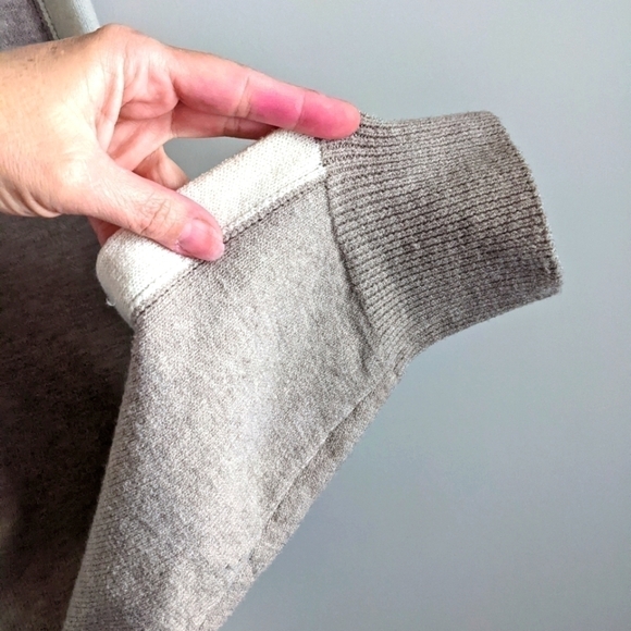 𝅺lulu's Beige Sweater Knit Joggers XS Track Stripe Loungewear Neutral - Picture 6 of 11